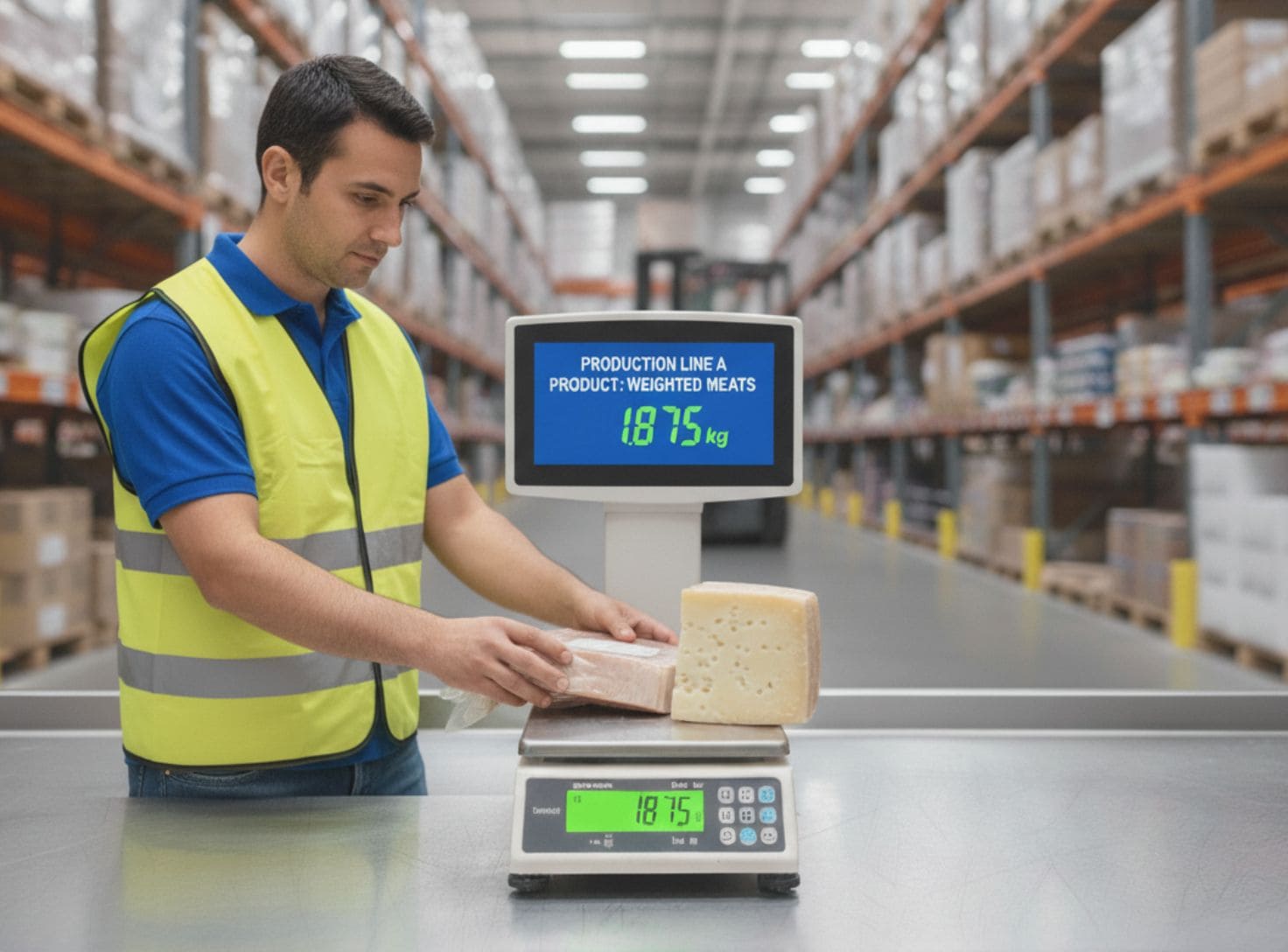 Gestión de productos de peso variable como jamones y quesos