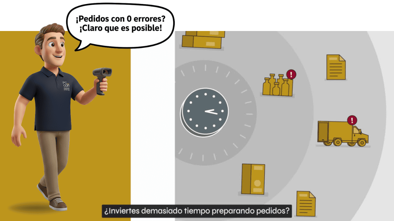 Demo DistribERP — preparación de pedidos y picking en almacén de distribución